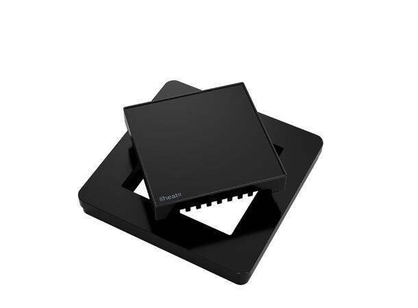 Plastkit for Heatit-termostater Sort RAL 9011