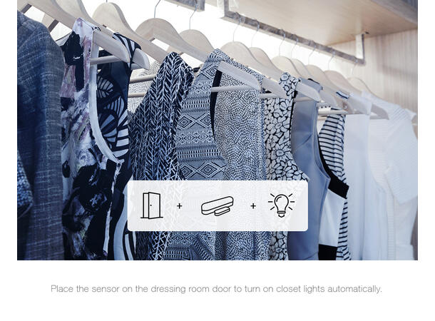 FIBARO Door/Window Sensor 2 Sort Dør- og vindussensor ZW5