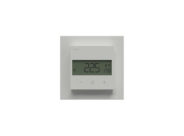 Heatit Z-Temp3  White RAL 9003 Trådløs batteridrevet termostat  Z-Wave