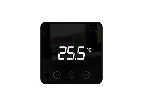 Heatit Z-Temp2 Black Z-Wave batteridrevet temp sensor