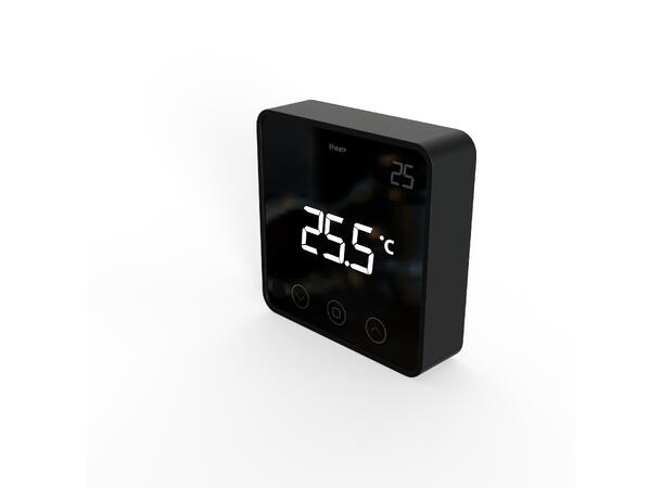 Heatit Z-Temp2 Black Z-Wave batteridrevet temp sensor