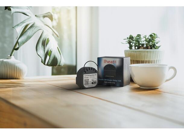 Heatit ZM Single Relay 16A Z-Wave Rele for innbygging