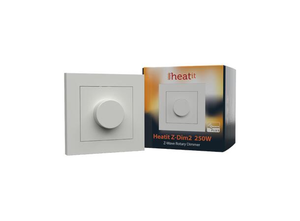 Heatit Z-Dim2  250W Z-Wave Rotary Dimmer