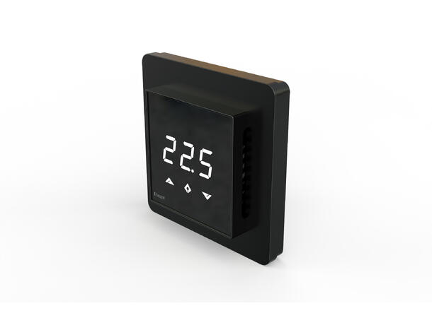 Heatit Z-TRM3  Black Z-Wave termostat  3600W  16A  868,4 MHz