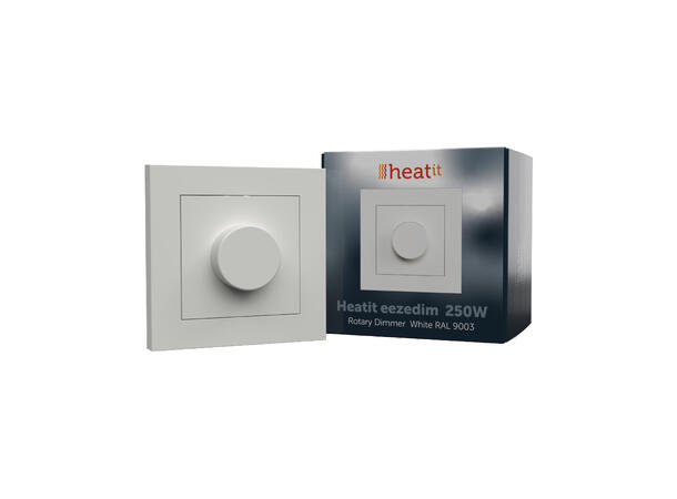 Heatit eezedim  Hvit RAL 9003 Vridimmer 5W-250W