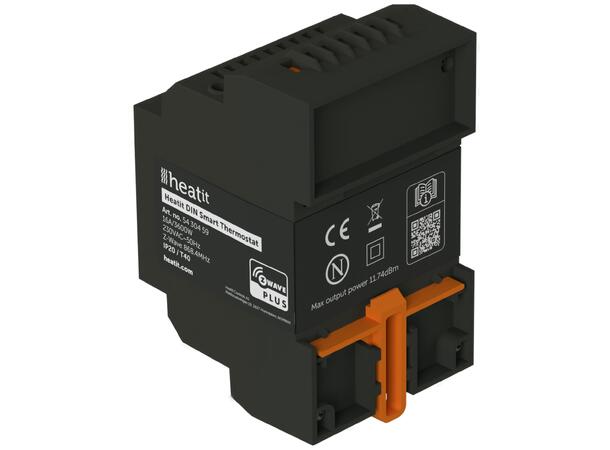 Heatit DIN Smart Thermostat Termostat for DIN-skinne  3600W/16A