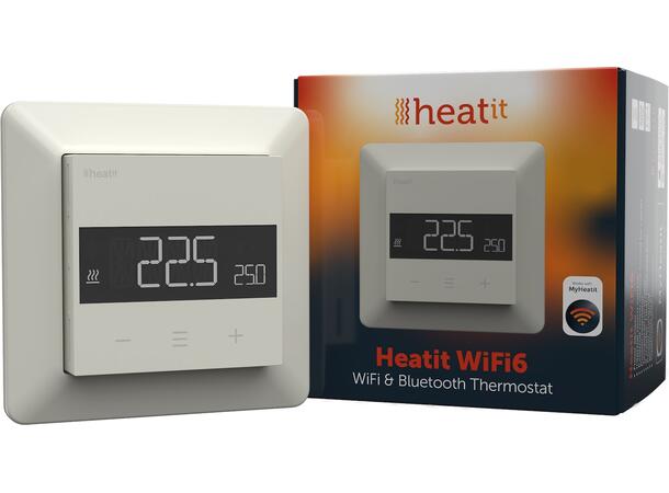 Heatit WiFi6  Hvit RAL 9010 Wi-Fi termostat 3600W  16A