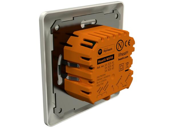 Heatit WiFi6  Hvit RAL 9010 Wi-Fi termostat 3600W  16A