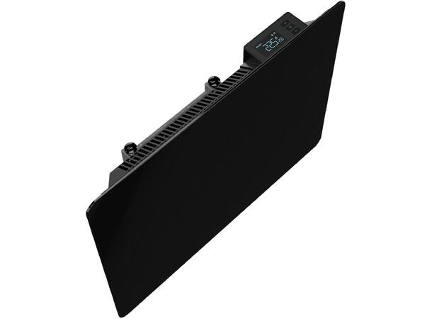 Heatit WiFi Glass 600W Sort Panelovn med Wi-Fi  Glass