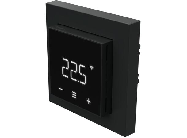 Heatit Z-TRM7  Sort matt Z-Wave termostat  3600W  16A  868,4MHz
