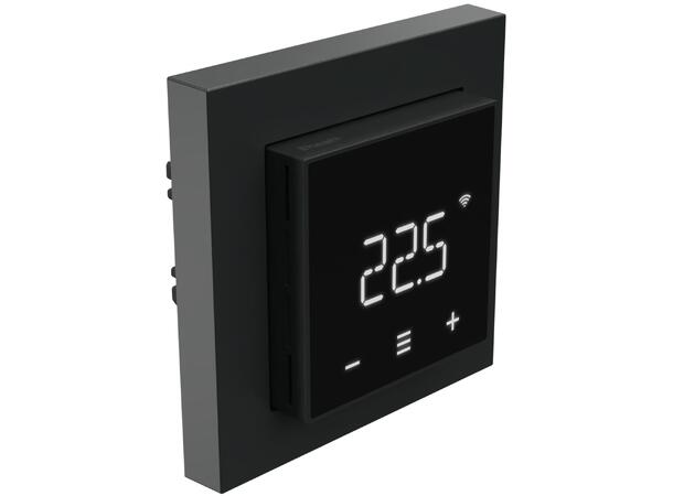 Heatit Z-TRM7  Sort matt Z-Wave termostat  3600W  16A  868,4MHz