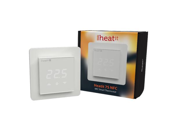 Heatit 7S NFC White RAL 9003 Termostat 3600W 16A