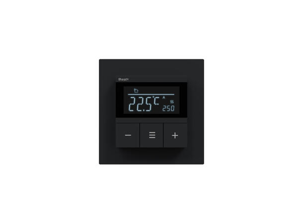Heatit Pro  Black Matt Termostat  3600W  16A