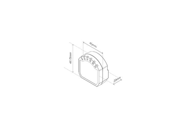 Heatit WM Dimmer 250W Wi-Fi/BLE Dimmer for skjult montering