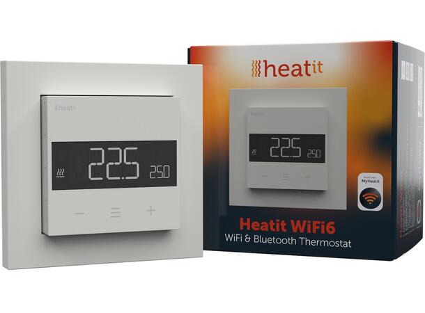 Heatit WiFi6  Hvit RAL 9003 Wi-Fi termostat 3600W  16A