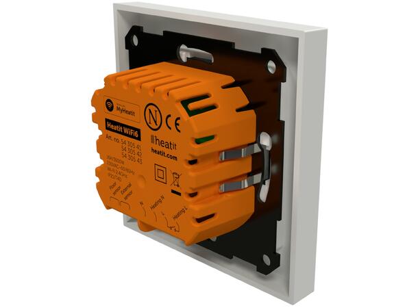 Heatit WiFi6  Hvit RAL 9003 Wi-Fi termostat 3600W  16A