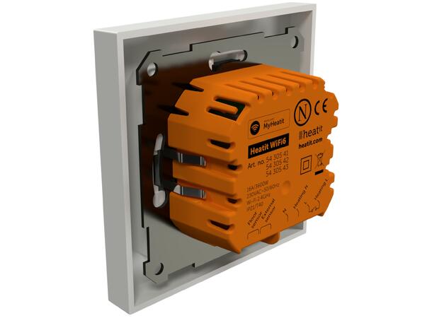 Heatit WiFi6  Hvit RAL 9003 Wi-Fi termostat 3600W  16A