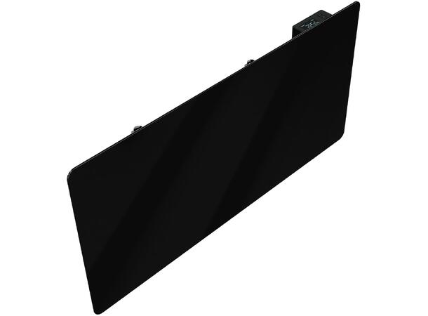 Heatit WiFi Glass 1000W Sort Panelovn med Wi-Fi  Glass