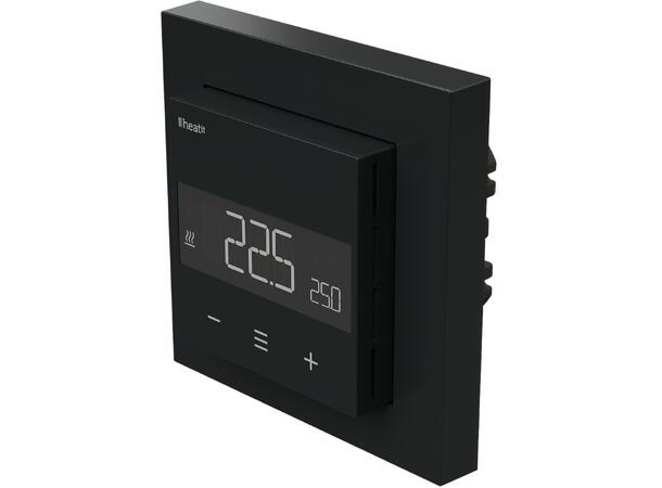 Heatit Z-TRM6 Black matt Z-Wave termostat  3600W  16A  868,4 MHz