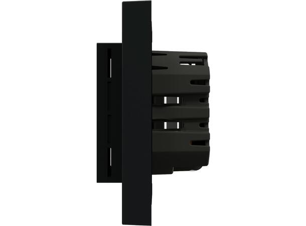 Heatit Z-TRM6 Black matt Z-Wave termostat  3600W  16A  868,4 MHz