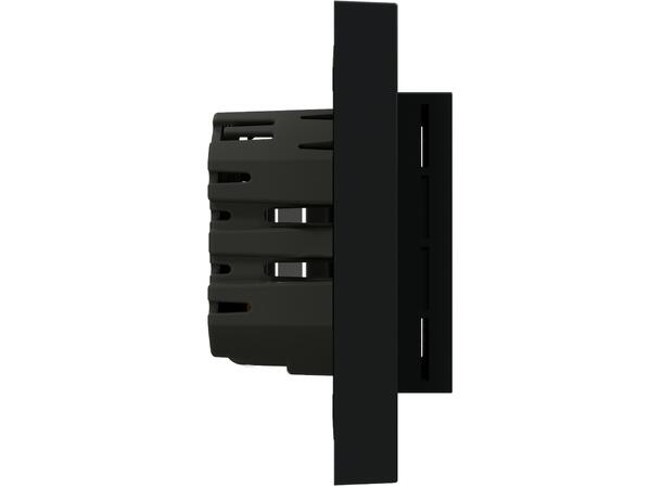 Heatit Z-TRM6 Black matt Z-Wave termostat  3600W  16A  868,4 MHz