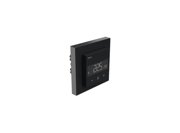 Heatit Z-TRM6 Black matt Z-Wave termostat  3600W  16A  868,4 MHz