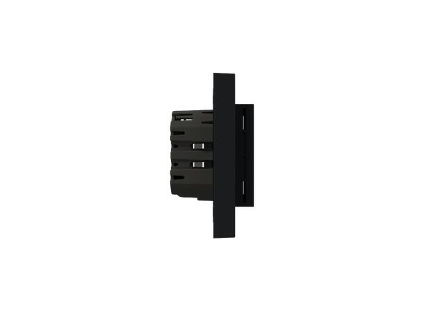 Heatit Z-TRM6 Black matt Z-Wave termostat  3600W  16A  868,4 MHz