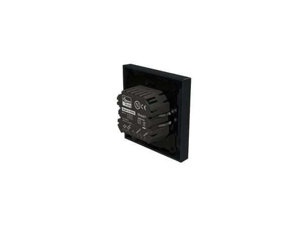 Heatit Z-TRM6 Black matt Z-Wave termostat  3600W  16A  868,4 MHz