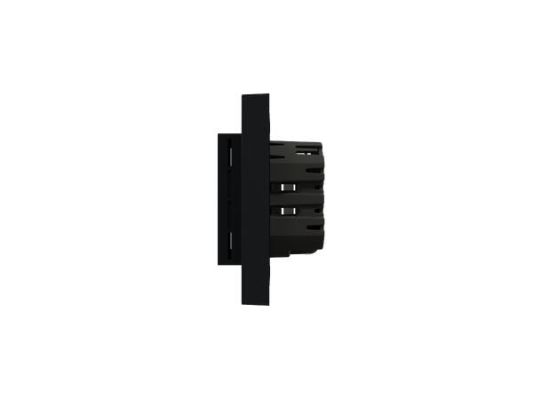 Heatit Z-TRM6 Black matt Z-Wave termostat  3600W  16A  868,4 MHz