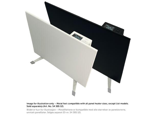 Heatit WiFi Panel  1500W  Sort Panelovn med Wi-Fi  Stål   1000x425mm