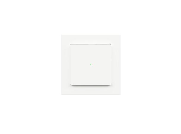 Heatit Z-Push Wall Controller RAL 9003 G Batteridrevet veggbryter Z-Wave