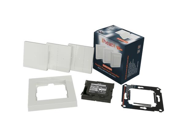 Heatit Z-Push Wall Controller RAL 9003 G Batteridrevet veggbryter Z-Wave