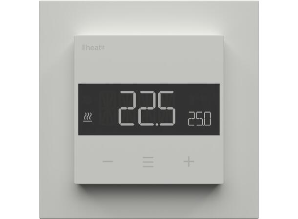 Heatit Z-TRM6 DC  Hvit 9003 Z-Wave termostat  3A (potensialfri)