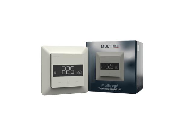 Multireg6 White  RAL 9010 Termostat  3600W  16A