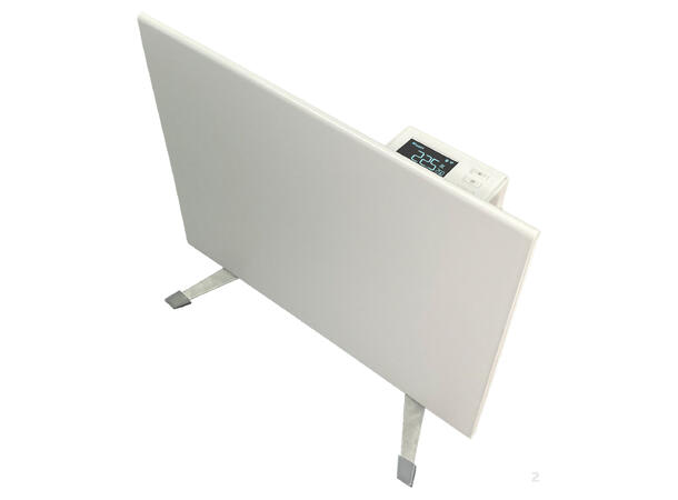 Ben til Heatit WiFi Panelovner Ben i stål. Aluminiumsfarget. 1 sett.