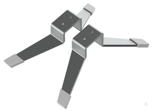 Ben til Heatit WiFi Panelovner Ben i stål. Aluminiumsfarget. 1 sett.