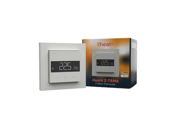 Heatit Z-TRM6 White  RAL 9003 Z-Wave termostat  3600W  16A  868,4 MHz
