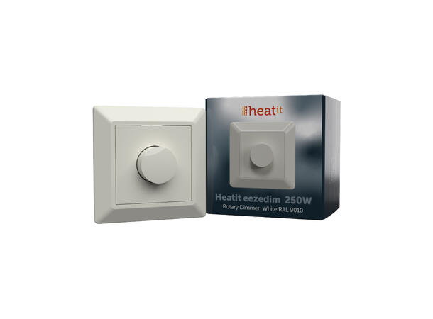 Heatit eezedim  250W  RAL 9010 Vridimmer 5W-250W