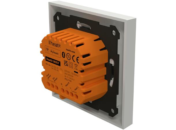 Heatit WiFi7  Hvit RAL 9003 Wi-Fi/BLE termostat  3600W  16A