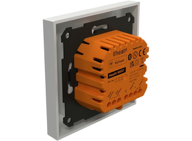 Heatit WiFi7  Hvit RAL 9003 Wi-Fi/BLE termostat  3600W  16A