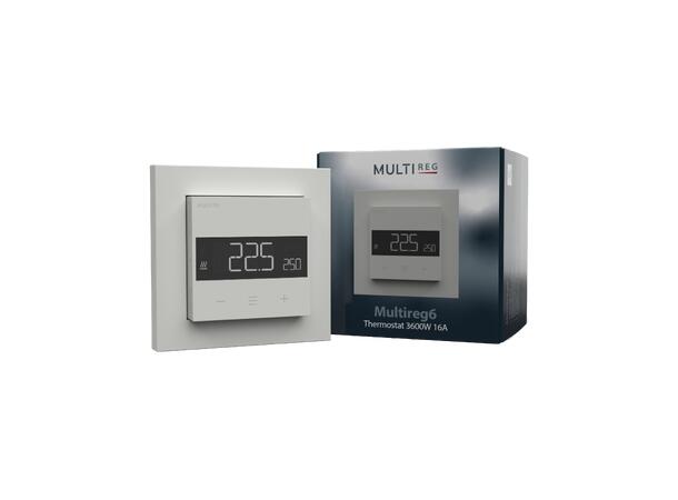 Multireg6 White  RAL 9003 Termostat  3600W  16A