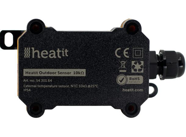 Heatit Outdoor Temp Sensor 10k Uteføler for nøyaktig temperaturmåling