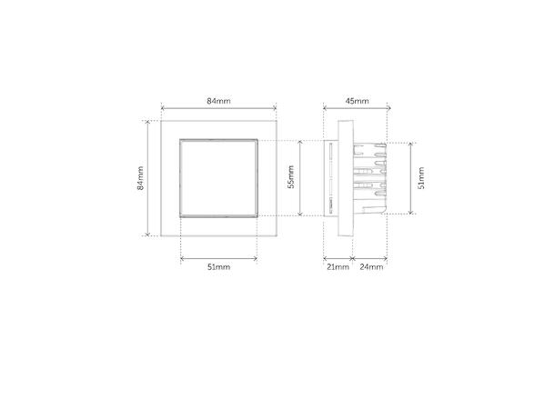 Heatit WiFi7  Sort Matt Wi-Fi/BLE termostat  3600W  16A